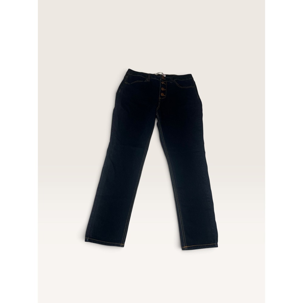 No Boundaries Jeans Womens 15 Dark Wash Button Fly Flare Bootcut Y2K Stretch